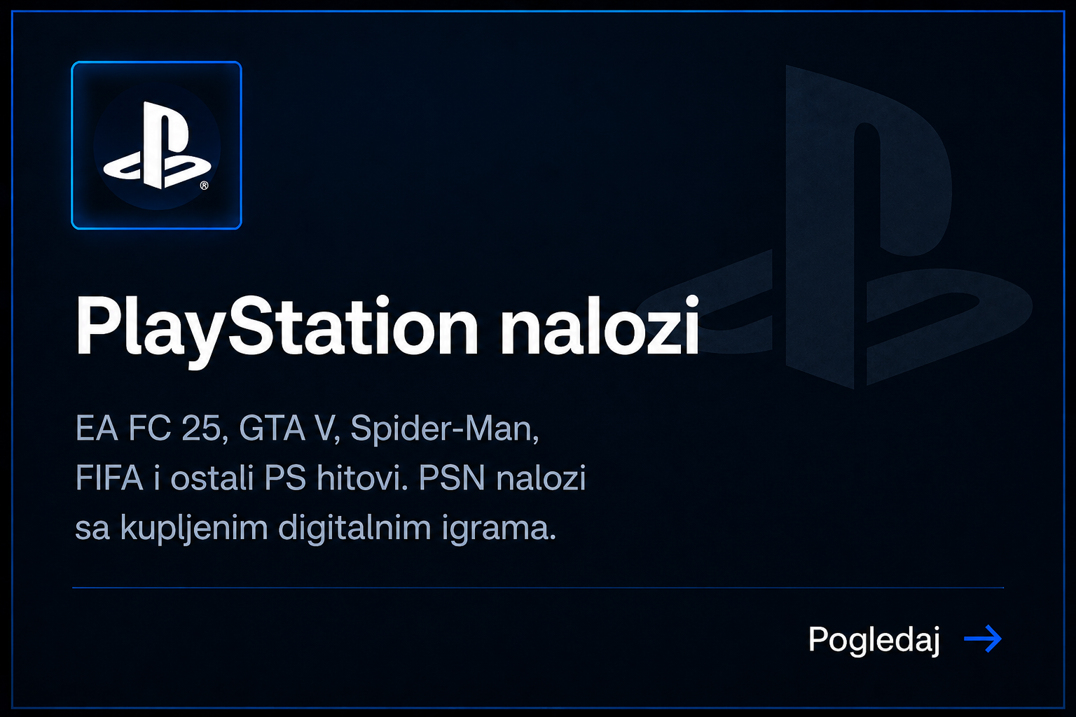 PlayStation nalozi - EA FC 25, GTA V, Spider-Man, FIFA i ostali PS hitovi