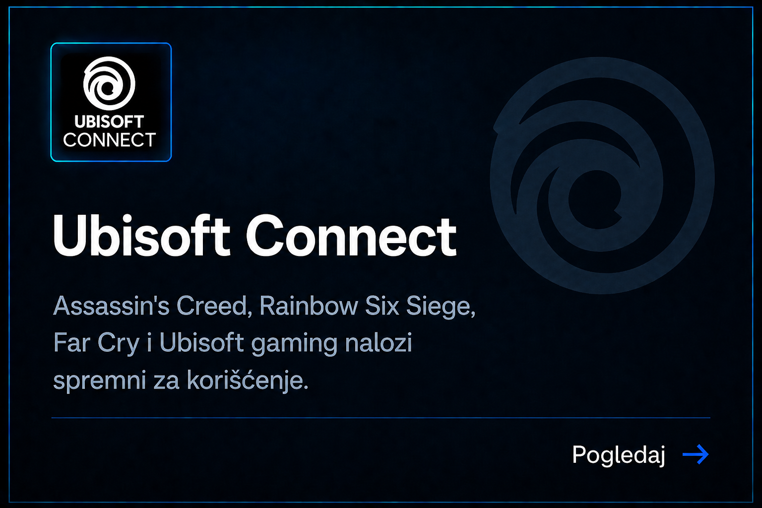 Ubisoft Connect nalozi - Assassin's Creed, Rainbow Six Siege, Far Cry i Ubisoft+ pretplata
